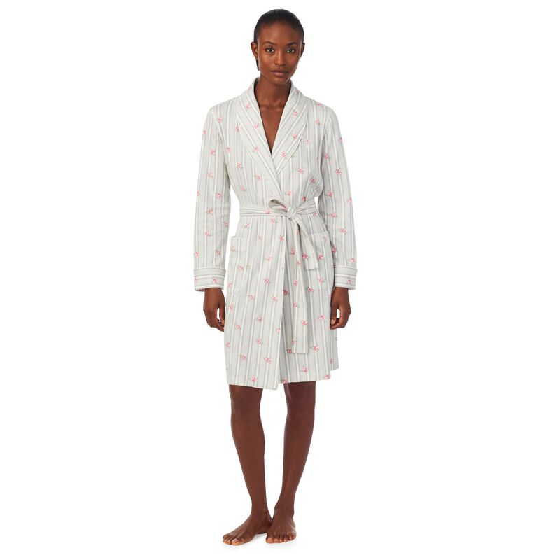 Lauren Ralph Lauren Cotton Interlock Shawl Collar Robe image number 0